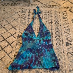 Tie back halter top